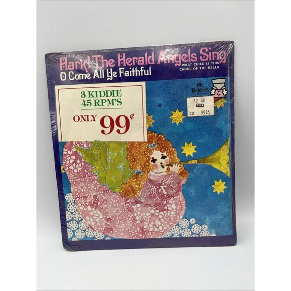Other - MrPickwick/record 45 RPM /NOS/VtgChristmas:Sealed.Silent Night/Hark The Herald